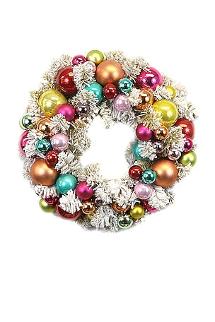 Small Flocked Wreath Cody Foster & Co