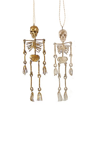 ORNAMENTO SKELETON ORNAMENTS SET OF 2 Cody Foster & Co