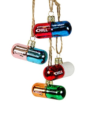 CHILL PILLS ORNAMENTS SET OF 4 장식 Cody Foster & Co