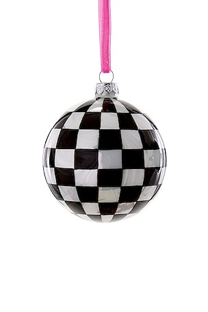 DÉCORATION CHECKERED LARGE BAUBLE ORNAMENT Cody Foster & Co