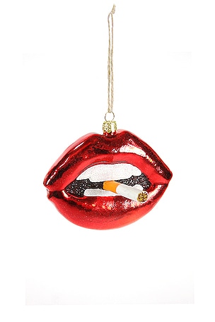 Lip With Cig Ornament Cody Foster & Co