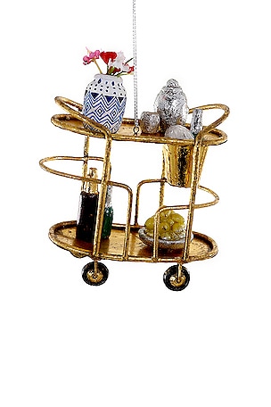 ОРНАМЕНТ GLAM BAR CART ORNAMENT Cody Foster & Co