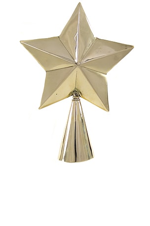 COPA DEL Ã¡RBOL BRASS STAR TREE TOPPER Cody Foster & Co