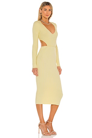 Camila Coelho Rosabella Midi Dress in Yellow