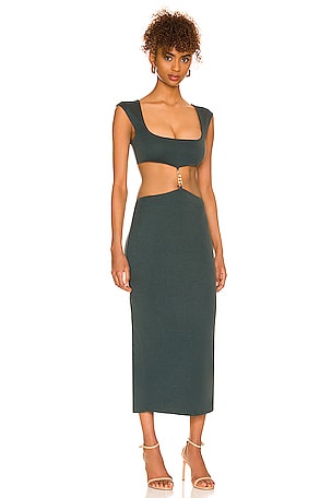 Camila Coelho Knox Midi Dress in Green