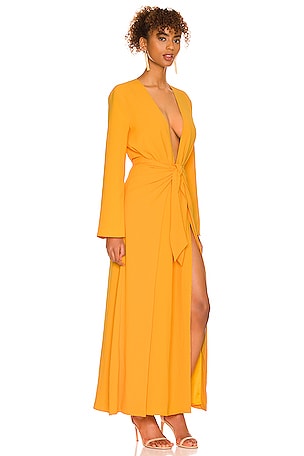 Camila Coelho Millie Maxi Dress in Tangerine