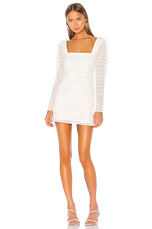 Camila Coelho Trista Mini Dress in Ivory | REVOLVE