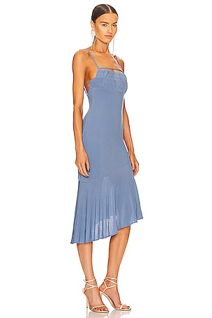 Camila Coelho Everett Midi Dress in Blue