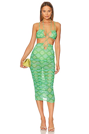 Neon Midi Dress Revolve Green Dress Green Dresses With A Slit REVOLVE Neon Midi Dress Revolve Green Dress Green Dresses With A Slit REVOLVE