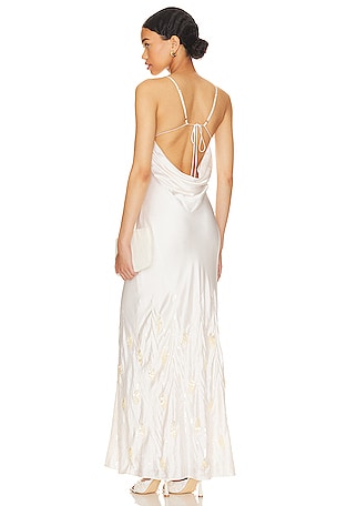 Mara Hoffman Jersey Fitted Maxi Dress in Rays Pink