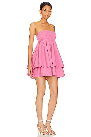 Camila Coelho Penelope Mini Dress in Pink