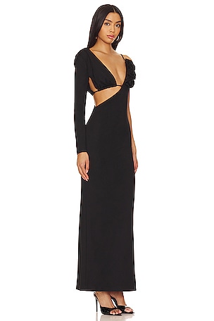 Camila Coelho Waleska Maxi Dress in Black