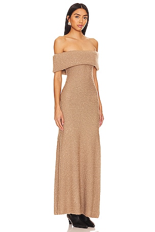 Camila Coelho Amora Maxi Dress in Tan