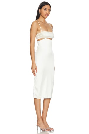 Camila Coelho Perez Midi Dress in Ivory