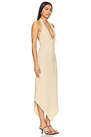 Camila Coelho Kaseya Midi Dress in Cream