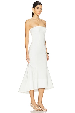 Camila Coelho Cari Midi Dress in Ivory