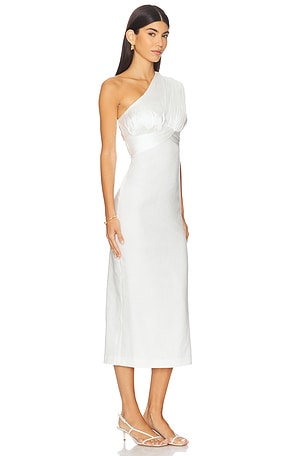 Camila Coelho Delanie Midi Dress in Ivory