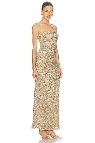 Camila Coelho Kinsley Maxi Dress in Beige