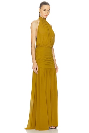 Camila Coelho Yaritza Gown in Mustard
