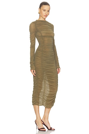 Camila Coelho Nayeli Midi Dress in Olive