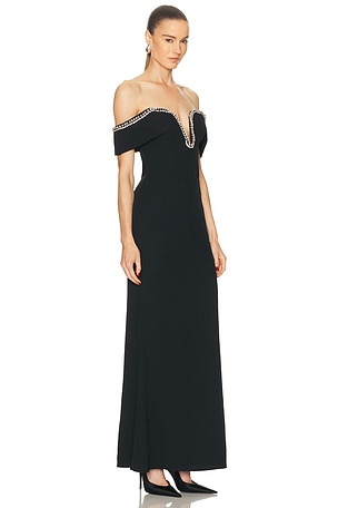 Camila Coelho Valeria Gown in Black