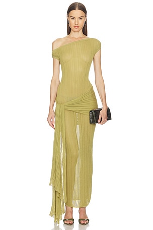 Callie Sheer Midi Knit Dress Camila Coelho