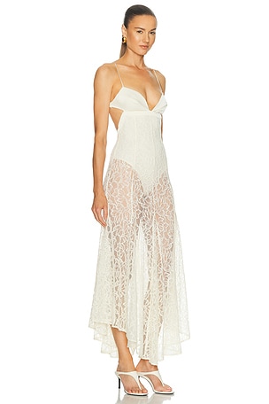 Camila Coelho Katerina Midi Dress in Ivory