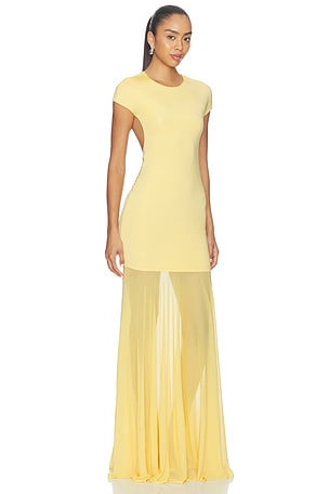 Camila Coelho Clea Gown in Yellow. Size XXS. Also