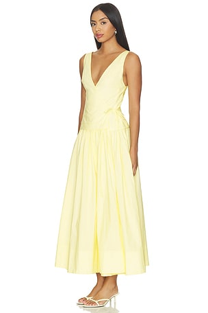 Camila Coelho Anita Midi Dress in Yellow