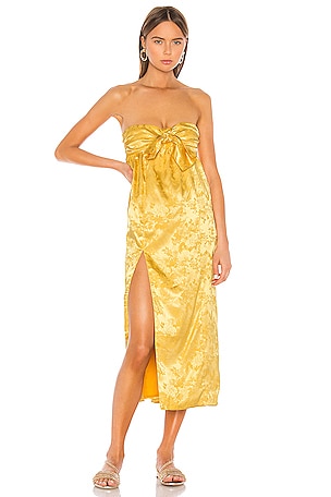 Camila Coelho Lucia Dress in Golden Yellow | REVOLVE
