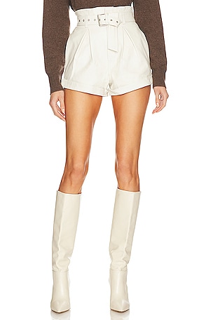 Azan Leather Shorts Camila Coelho