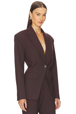 Camila Coelho Rumi Jacket in Burgundy