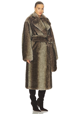 Camila Coelho Iordana Coat in Charcoal