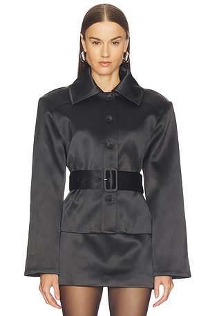 Camila Coelho BLOUSON JULIETA en Noir