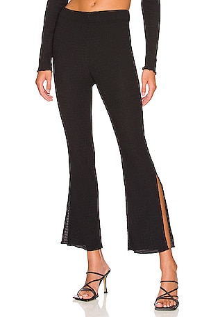 Free People X FP Movement Hot Shot Crop Flare in Black