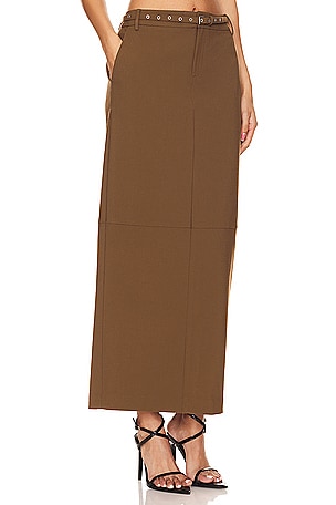 Camila Coelho Jordana Maxi Skirt in Olive