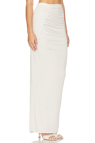 Camila Coelho Terra Maxi Skirt in Beige