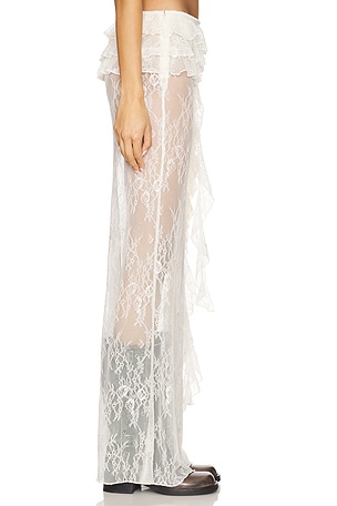 Camila Coelho Terez Maxi Skirt in Cream