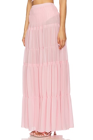 Camila Coelho Yara Maxi Skirt in Pink