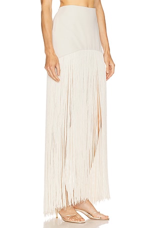 Camila Coelho Goldie Maxi Skirt in Beige