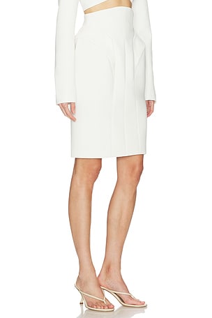 Camila Coelho Selma Midi Skirt in Ivory