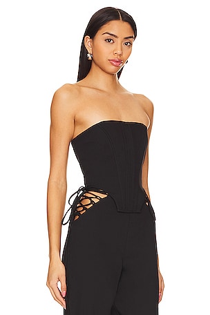 Camila Coelho Karina Top in Black