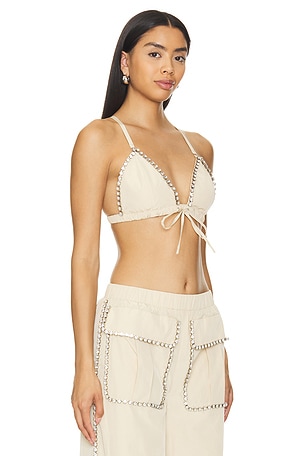 Camila Coelho Aline Top in Tan