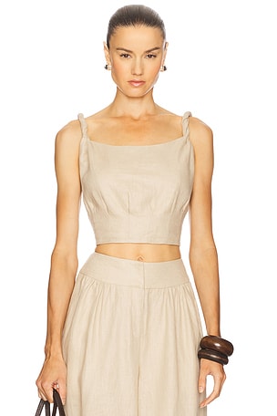 Harlow Linen Top Camila Coelho