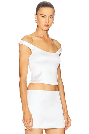 Camila Coelho Elora Top in Ivory