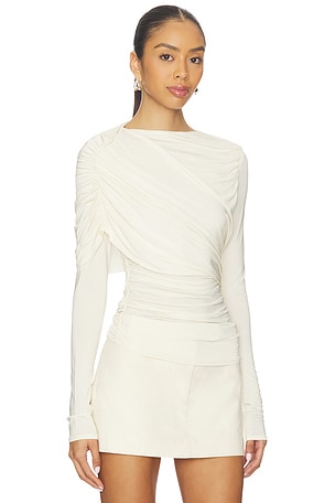 Camila Coelho Eliana Top in Ivory