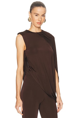 Camila Coelho Ocina Top in Brown. Size XS. Also