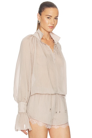 Camila Coelho Amaya Top in Beige