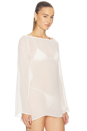 Camila Coelho Odette Tunic in Cream. Size L. Also