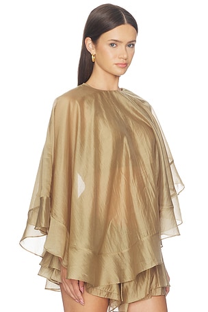 Camila Coelho Iris Top en Taupe